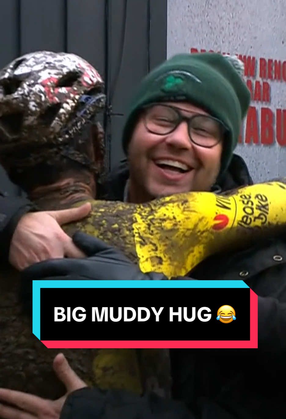 Everyone wants a hug from Wout, right... right? 😂 #cycling #cx #cyclocross