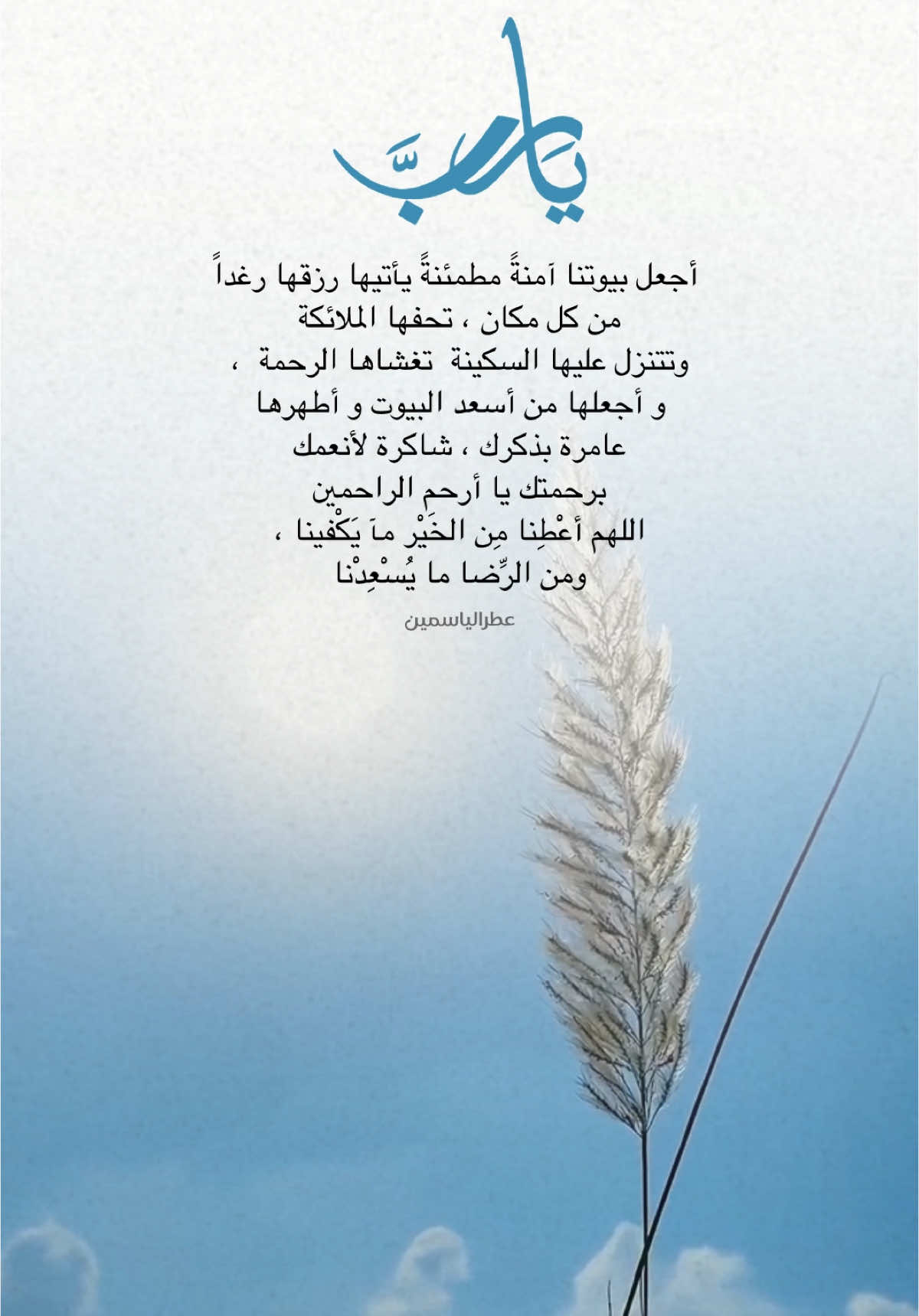 يارب هِب لي من نعيم الدنيا والآخرة حتى أرضى💕#دعاء#foryou #يارب 