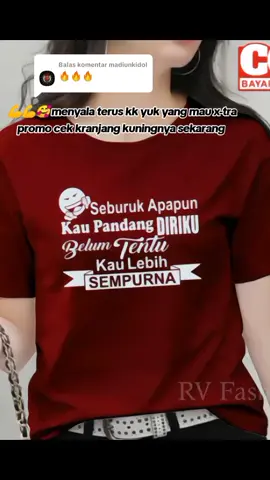 Membalas @madiunkidol RV Fashion-BELI 3 KAOS GRATIS HEADSET / KAOS WANITA OVERSIZE / KAOS WANITA KEKINIAN / KAOS WANITA DAN PRIA TRENDY / KAOS WANITA KOREAN STYLE / KAOS WANITA LENGAN PENDEK / KAOS DISTRO / ATASAN REMAJA / KAOS IMPORT / BAHAN KATUN / BAJU MURAH Keren Nyaman hanya Rp25.109