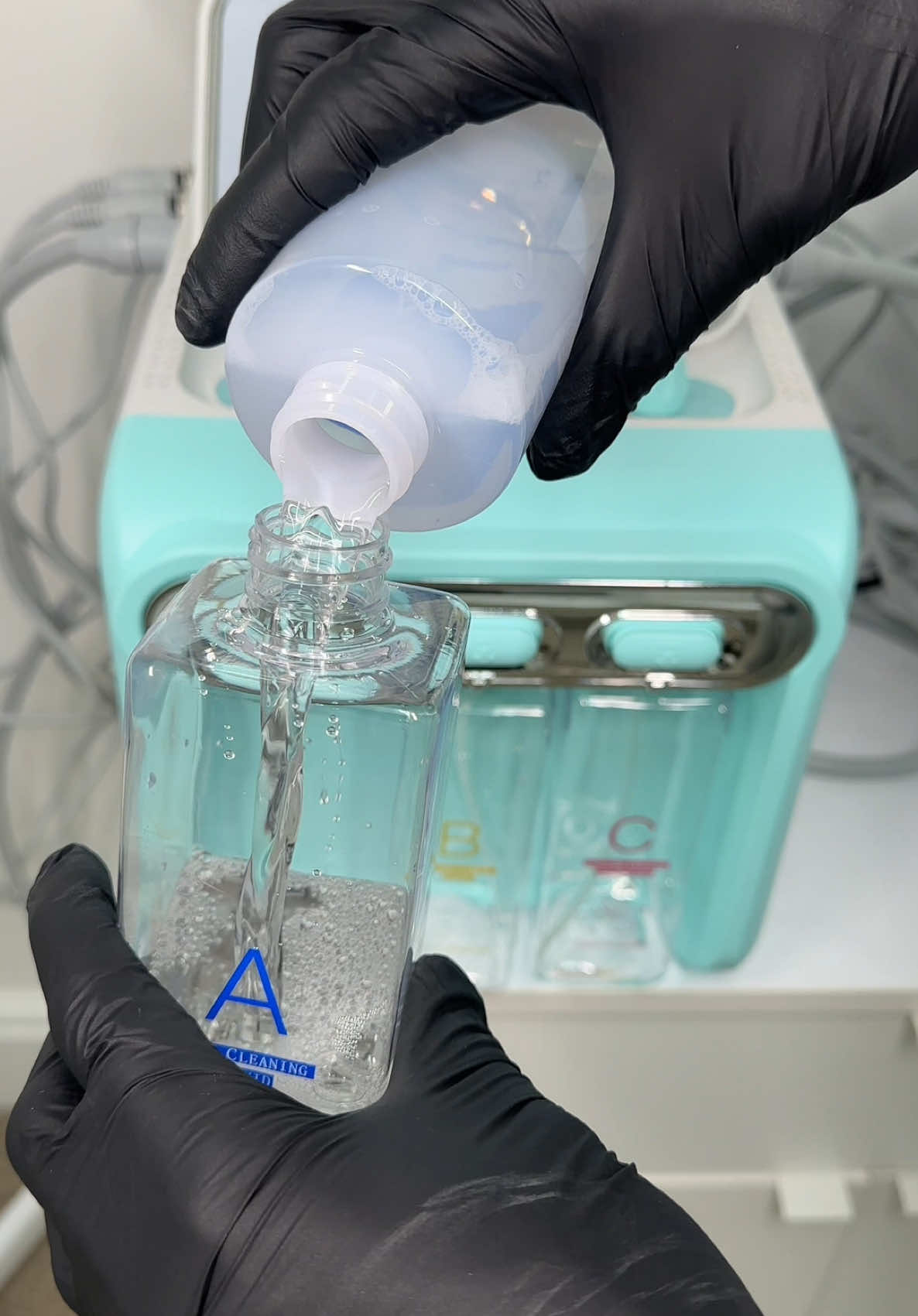 ASMR Topping Up My Hydro Facial / Hydro Dermabrasion Machine  #clinic #esthetician #fyp #skincare #facial #hydrofacial #hydrafacial #microneedling #beauty #asmr #asmrfacial 