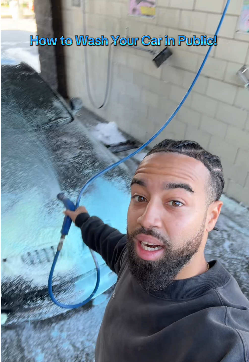 How to properly clean your car at a car wash! #carwash #carwashing #cleancar #dryingtowel #caressentials #carwashtiktok 