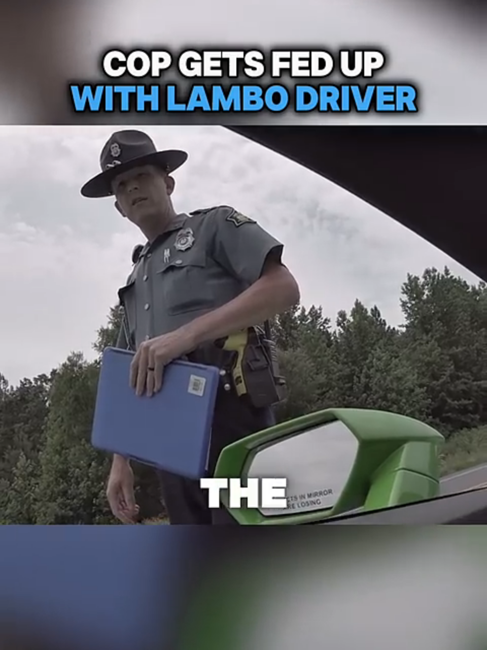 Cop gets fed up with Lambo driver #copstiktok #copsoftiktok #bodycam #cops