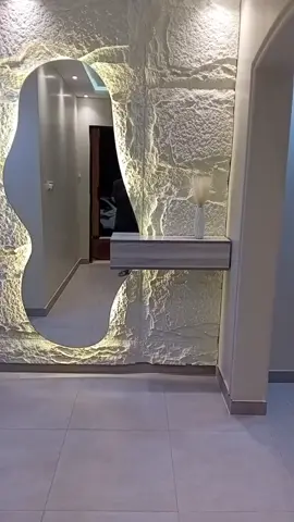 #ديكور #مدخل #استقبال #مريه #معا #بديل # الحجر