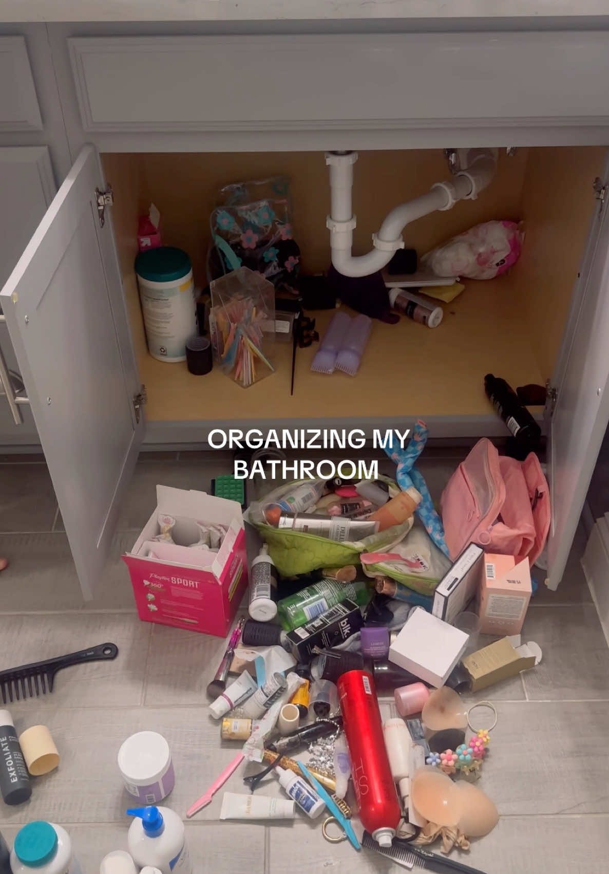 Happy Sunday my friends!! I hope your day is beautiful ♥️🍒 #wildyamcream #bathroomorganization #adhdtok #ttc #momof3 #fyp