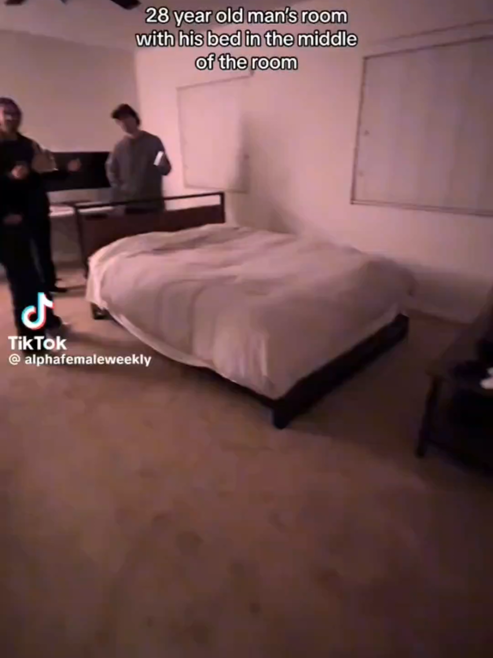 in Feng shui it's bad to float your bed in the middle of the room, but if you must...