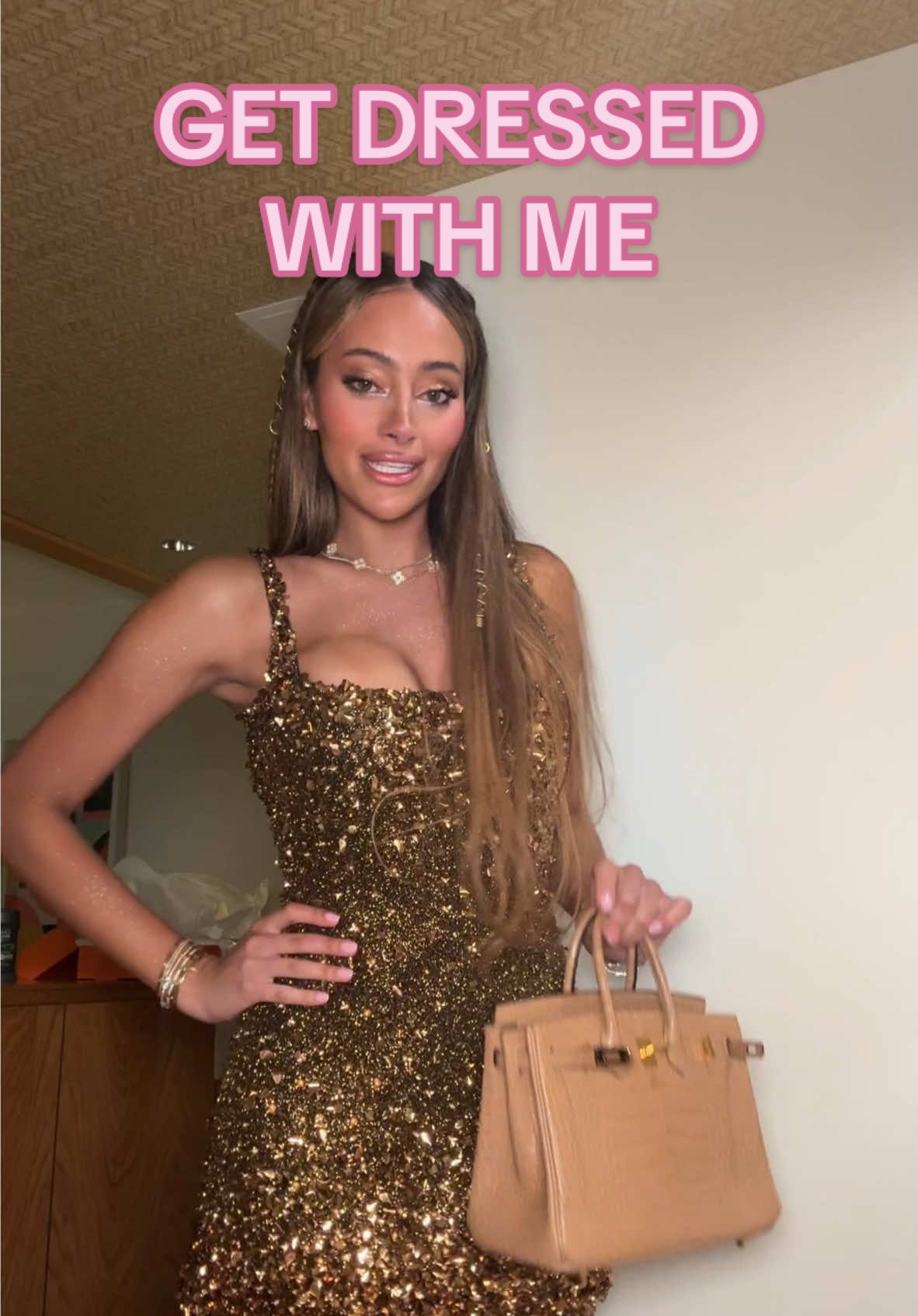 get dressed with me 😭 totally forgot to post this lol ✨🤍 THIS DRESS eats downnn 😍🥂2025 isn’t ready 😌 #getdressedwithme #gdwm #fashion #birkin #grwm #stylehacks 