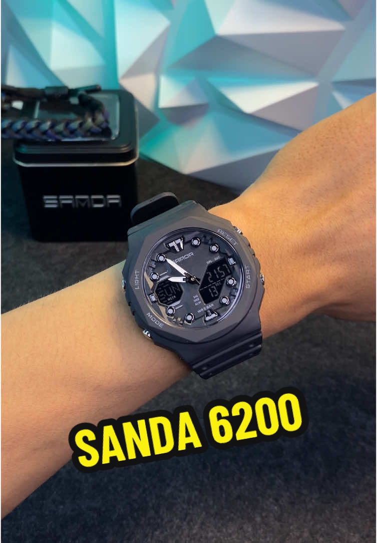 SANDA 6200 High Quality Digital Analog Watch #sandawatch #sanda #fyp 