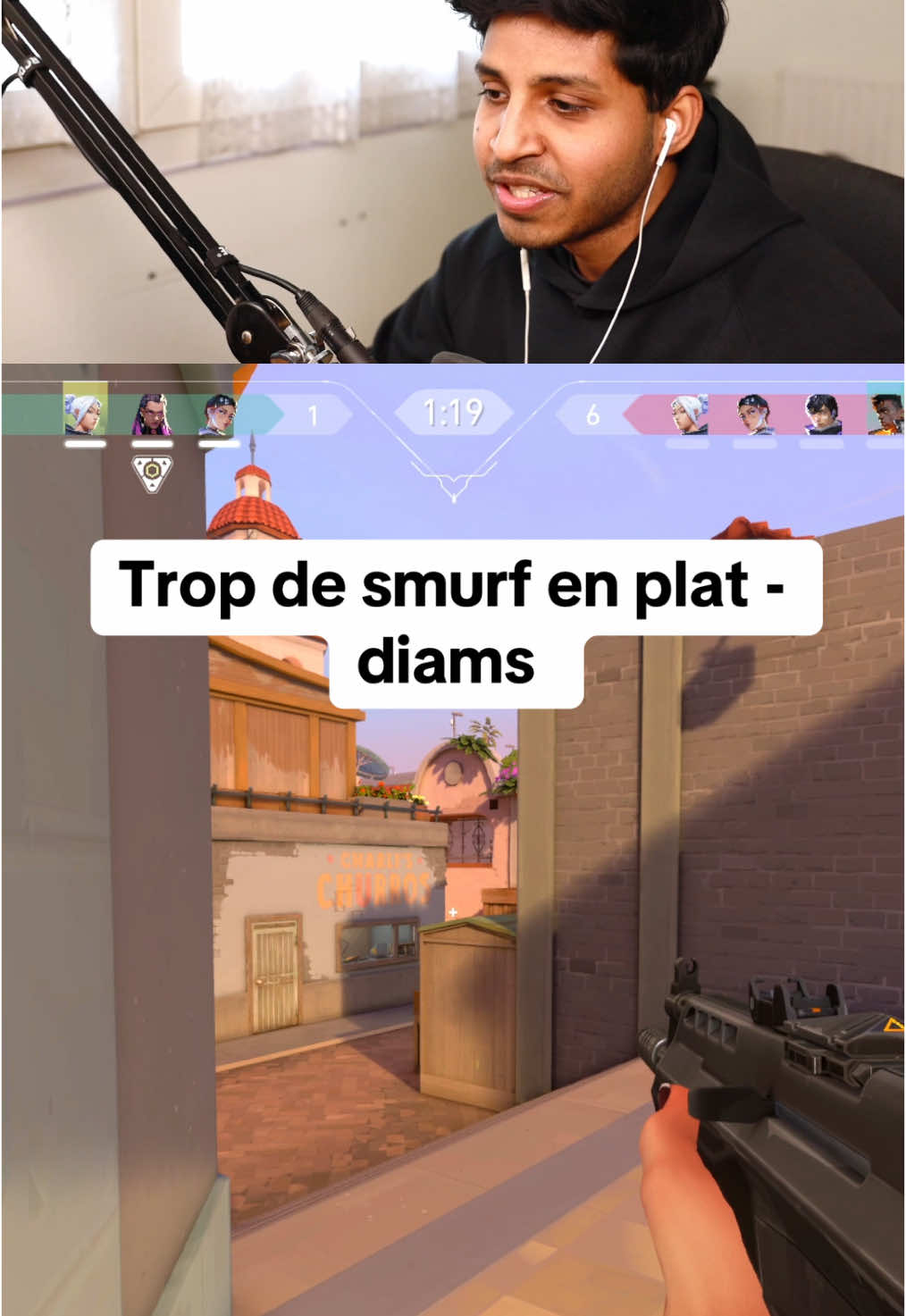 C’est l’elo des smurfs #Valorant #valorantfr #twitch #pourtoi #sanjay 