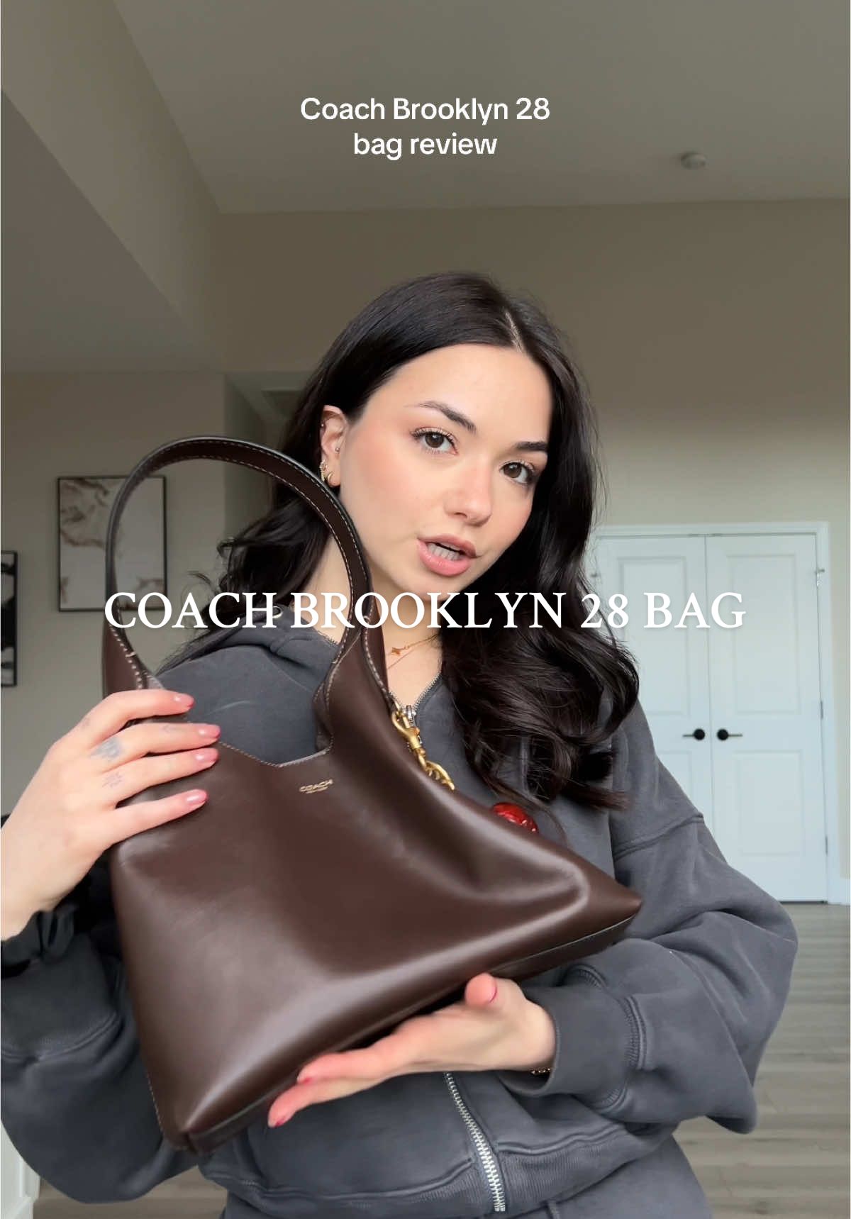 My thoughts on the @Coach Brooklyn 28 bag 😇 I reach for this bag almost everyday…the color, style, & quality is SO good 💗 def worth every penny #coach #coachbag #coachbags #pursecollection #coachbrooklynbag 