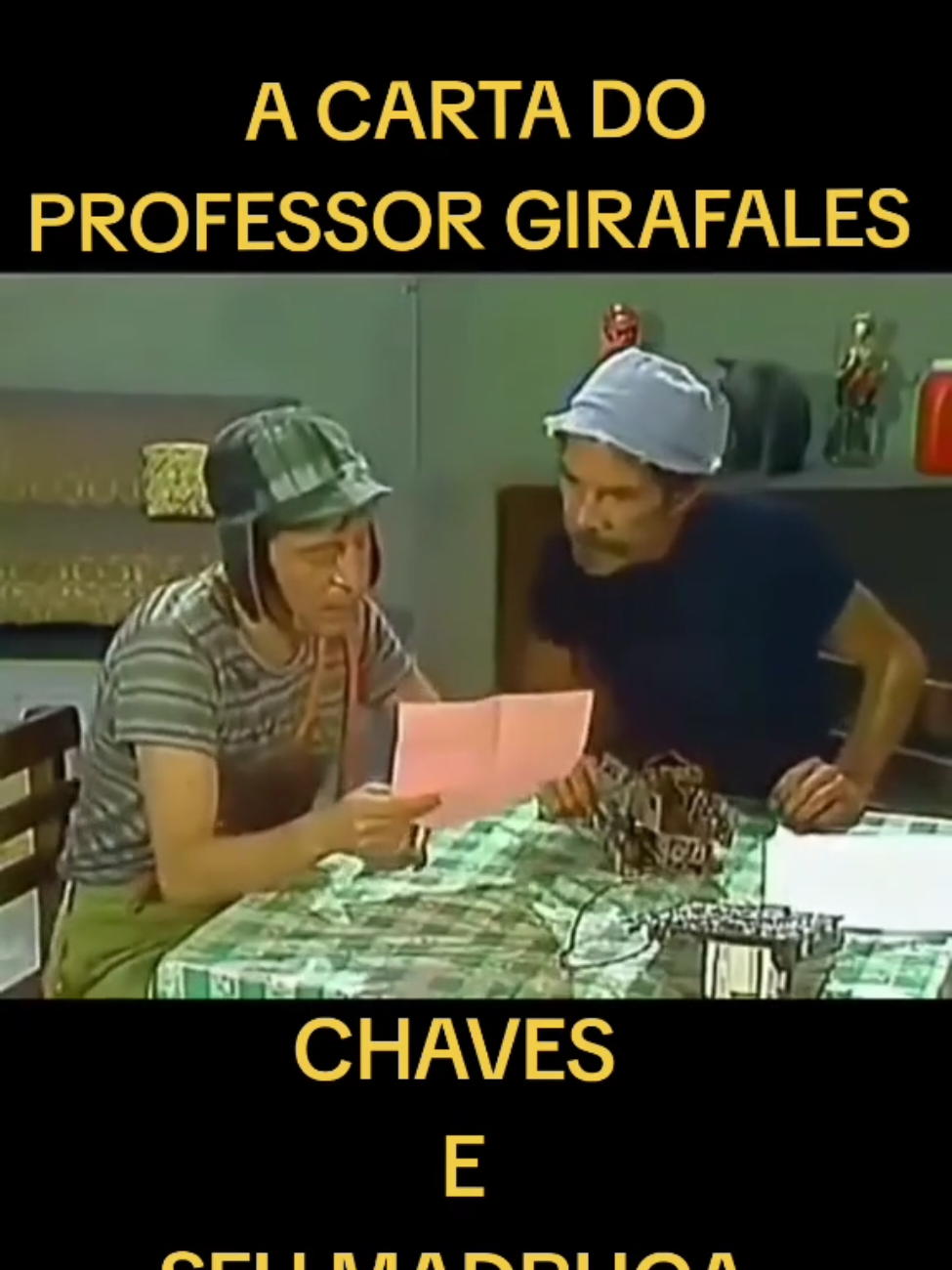 Chaves lendo a carta junto com o seu madruga  #chaves #seumadruga #chavo #chesperito #elchavodel8 