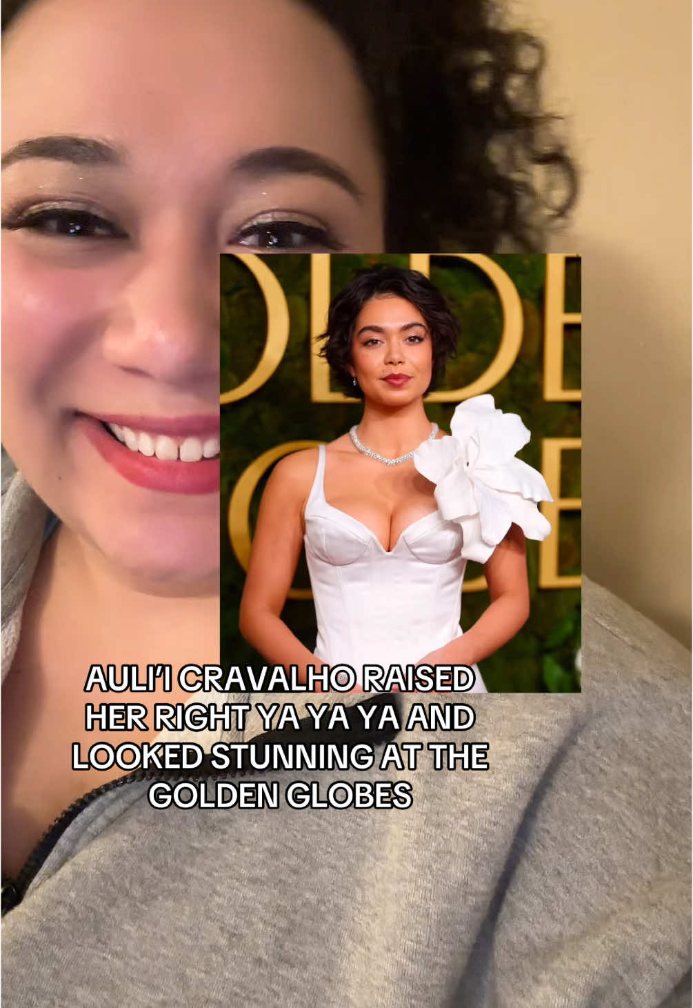 Absolutely ADORED #AuliiCravalho’s look for tonight at the #GoldenGlobes  #moana2 