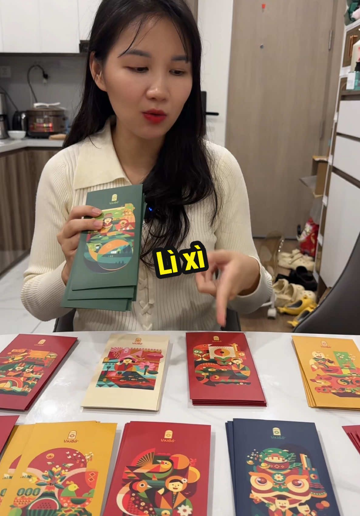 Set 50 bao lì xì đỏ tết 2025 #lixi #lixitet 