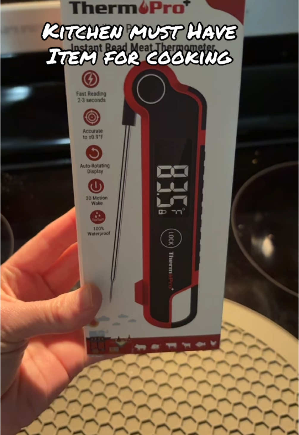 Everybody needs a meat thermometer!  #cooking #kitchengadgets #kitchentok #meatthermometer 