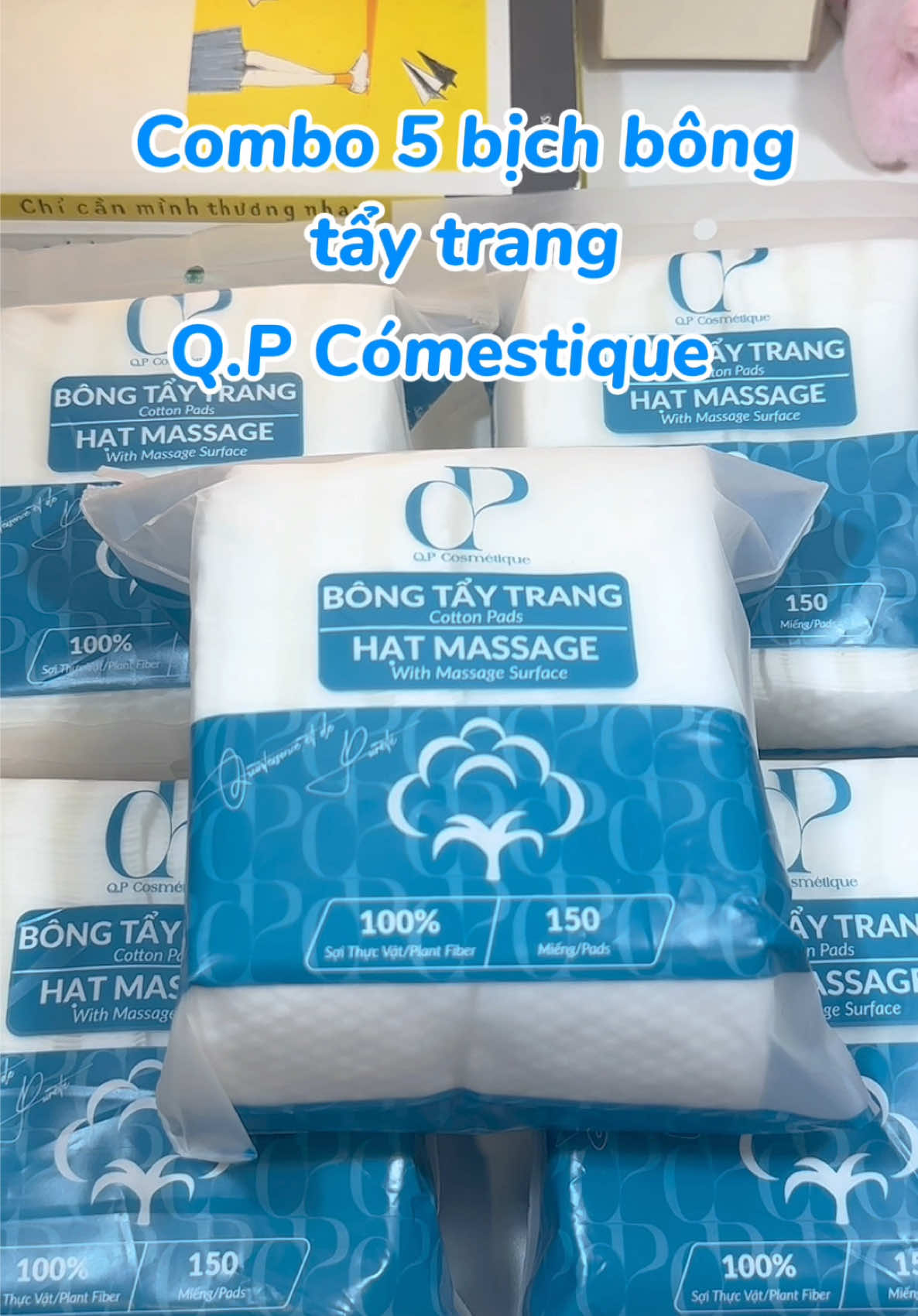 Combo 5 bịch bông tẩy trang giá chỉ hơn 100🐠 mà siu ưng luôn ạ #bongtaytrang #qpcosmetique #tiktokshop #samtetbaovui #xh #fyp #thuytienreview