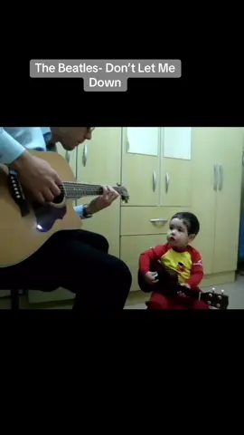The cutest cover you will ever hear 😍 Dad and son’s acoustic cover of the Beatles classic Don’t Let Me Down #thebeatles #beatles #uk #englad #feelgood #music #live #acoustic #acousticcovers 