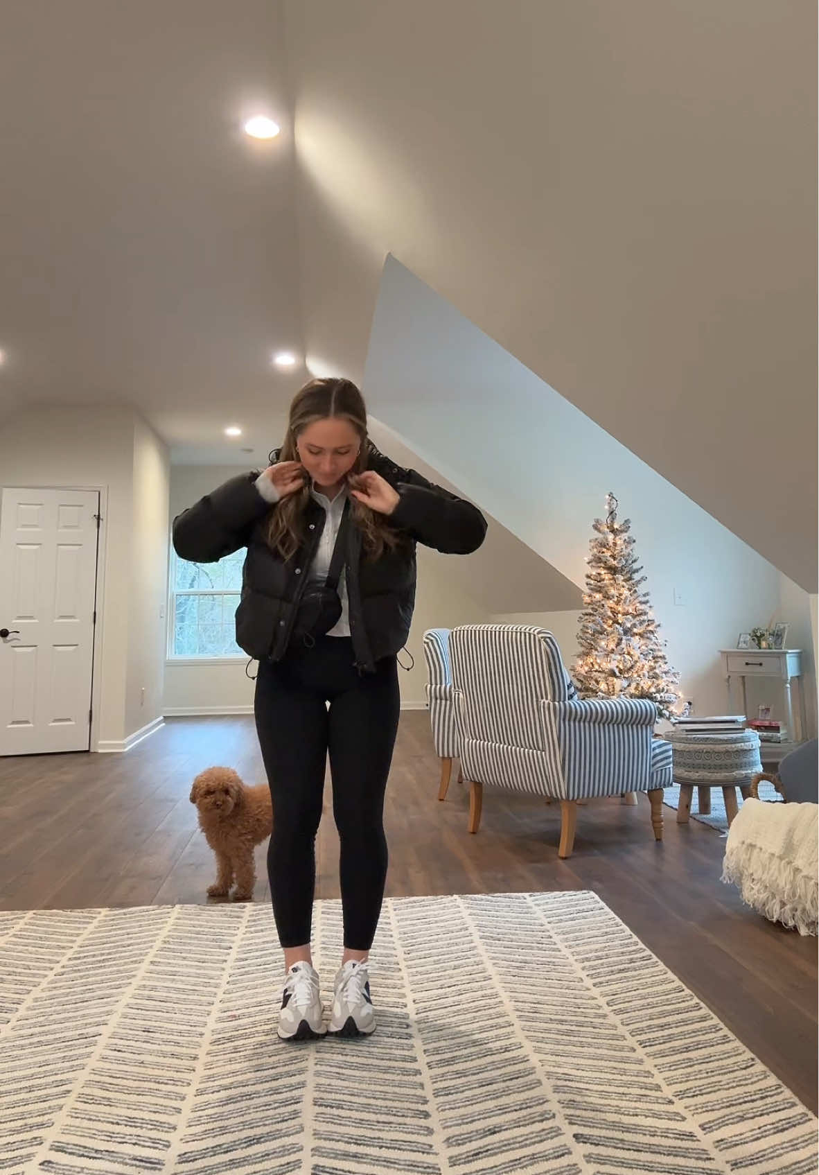 New Balance 327!! #OOTD with my favorite new shoes! 🤍 @New Balance @pacsun #shoes #newbalance #327 #newbalance327 #sneakers #shoe #outfit #fashion #style #puppy #dog #dogtiktok #TikTokShop #rainyday #pacsun #creatorsearchinsights #Ad 