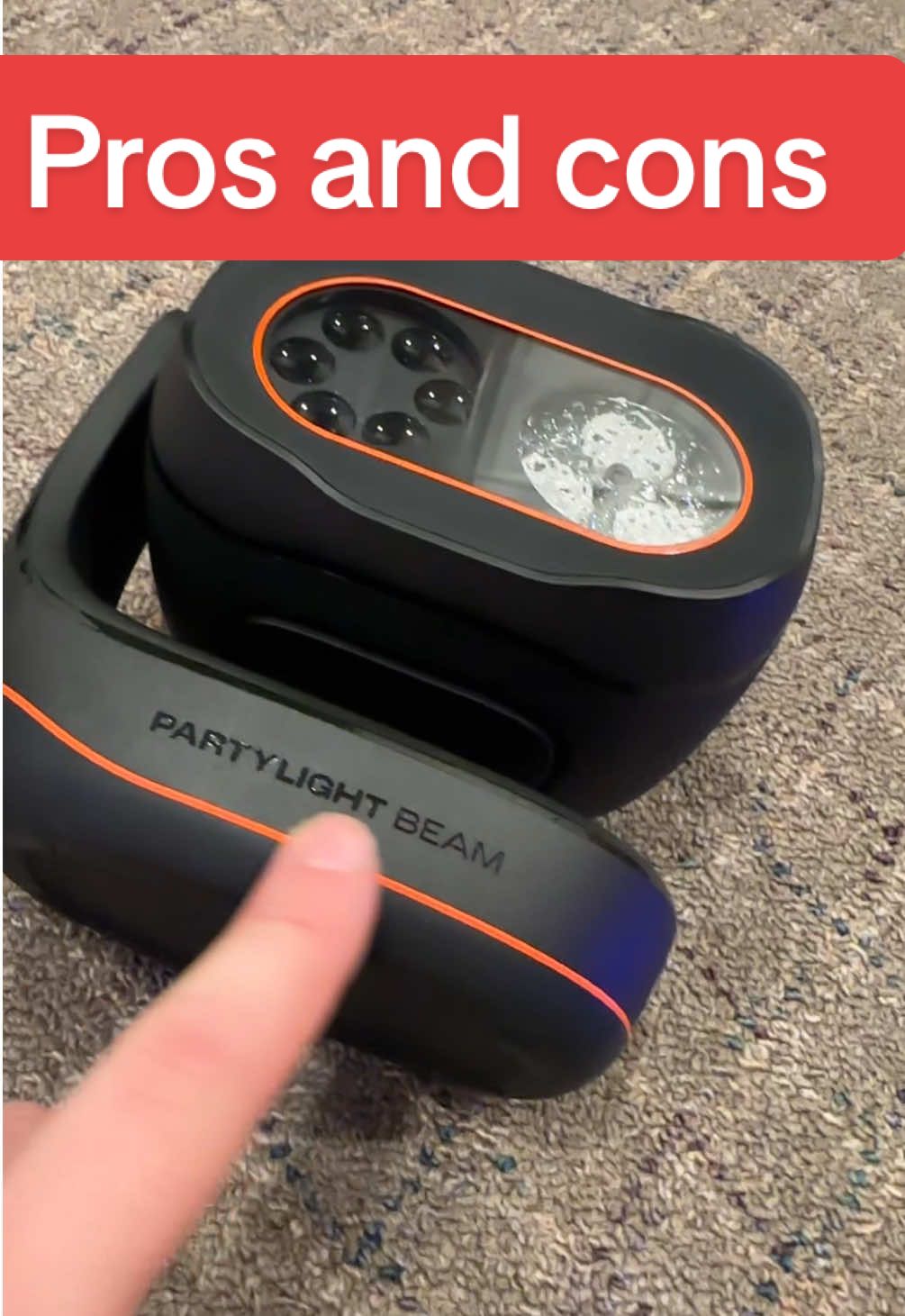 The good things and the bad things with the JBL party light beam #light #JBL #partylight 