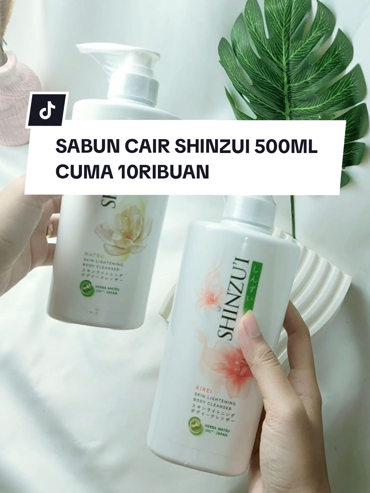 pakai ini cuma 10ribuan isi 500ml #sabuncair #sabuncairshinzui #shinzui #Shinzui Sabun Mandi 500ml 