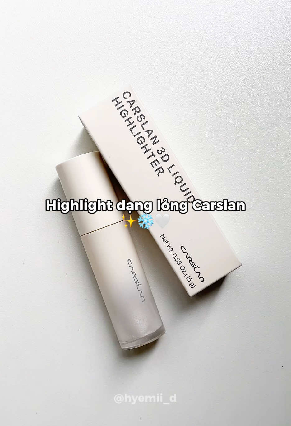 Sáng hơn đèn pha luốn 🌟🪽🥇 #makeup #highlighter #carslan #liquidhighlighter #thuvienmakeup #reviewlamdep 