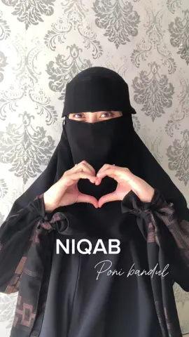 Niqab poni tersedia 2 size 🖤✨ #fyp #xybca #niqab 