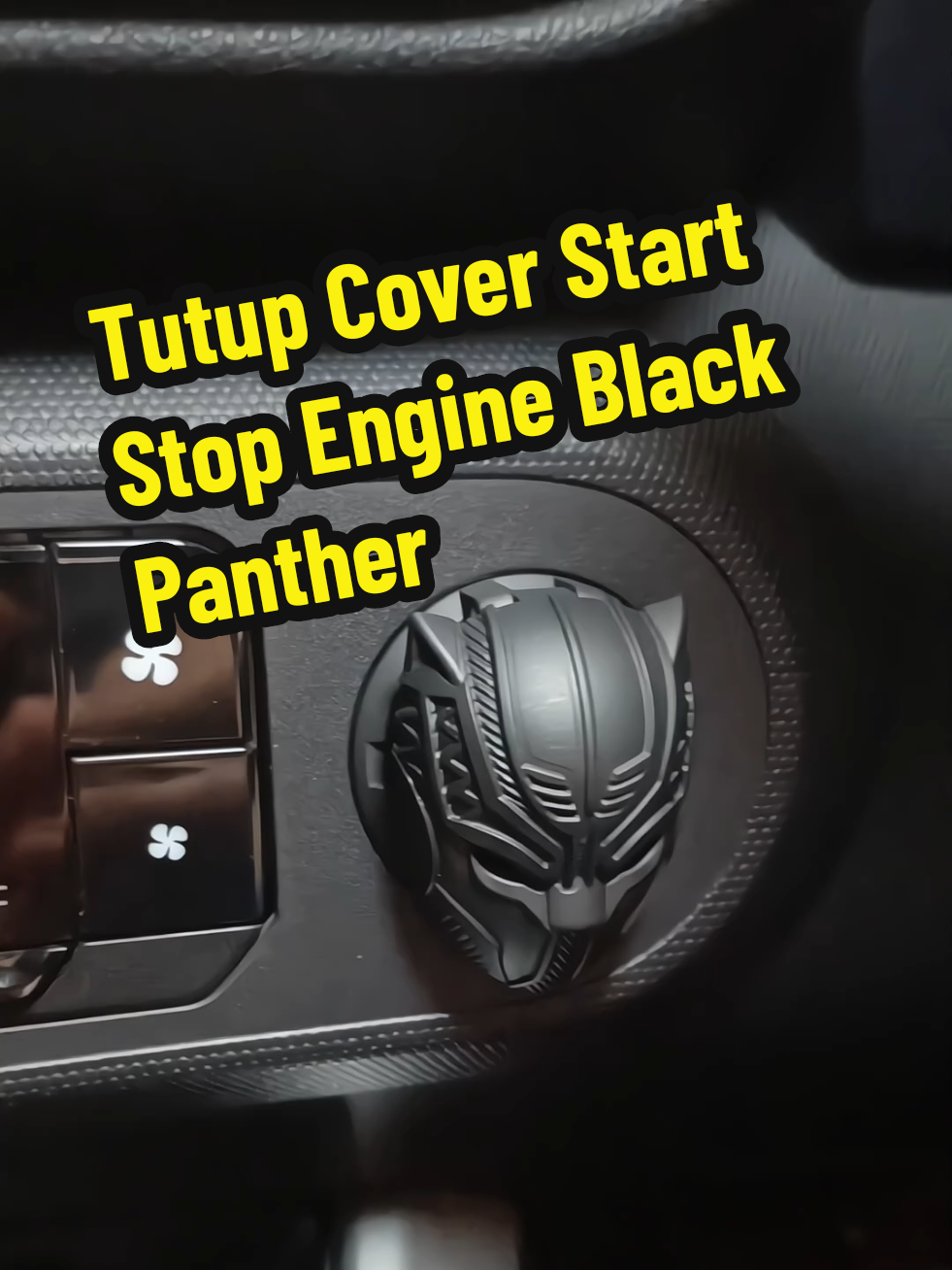 Tutup cover engine start stop model Black Panther. Bahan ABS berkualitas dan modelnya keren abis.  #blackpanther #coverstartstopengine #tutuptombolstartmobil #coverenginestartstopmobil #tutupstartstop 