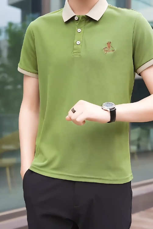 เสื้อยืดคอปกผู้ชาย เสื้อโปโลแข#tiktok #ypfッ #Love #foryou 