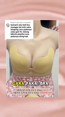 Replying to @Nar Nar Ini cara pakai Mango Bra yang benar yaa Oribabes! Pastikan cara pemakaianmu udah benar😉 #Orifree #bratempel #stickybra #stickonbra #siliconebra #pushupbra #seamlessbra #Bratempel #Mangobra #bramangga 