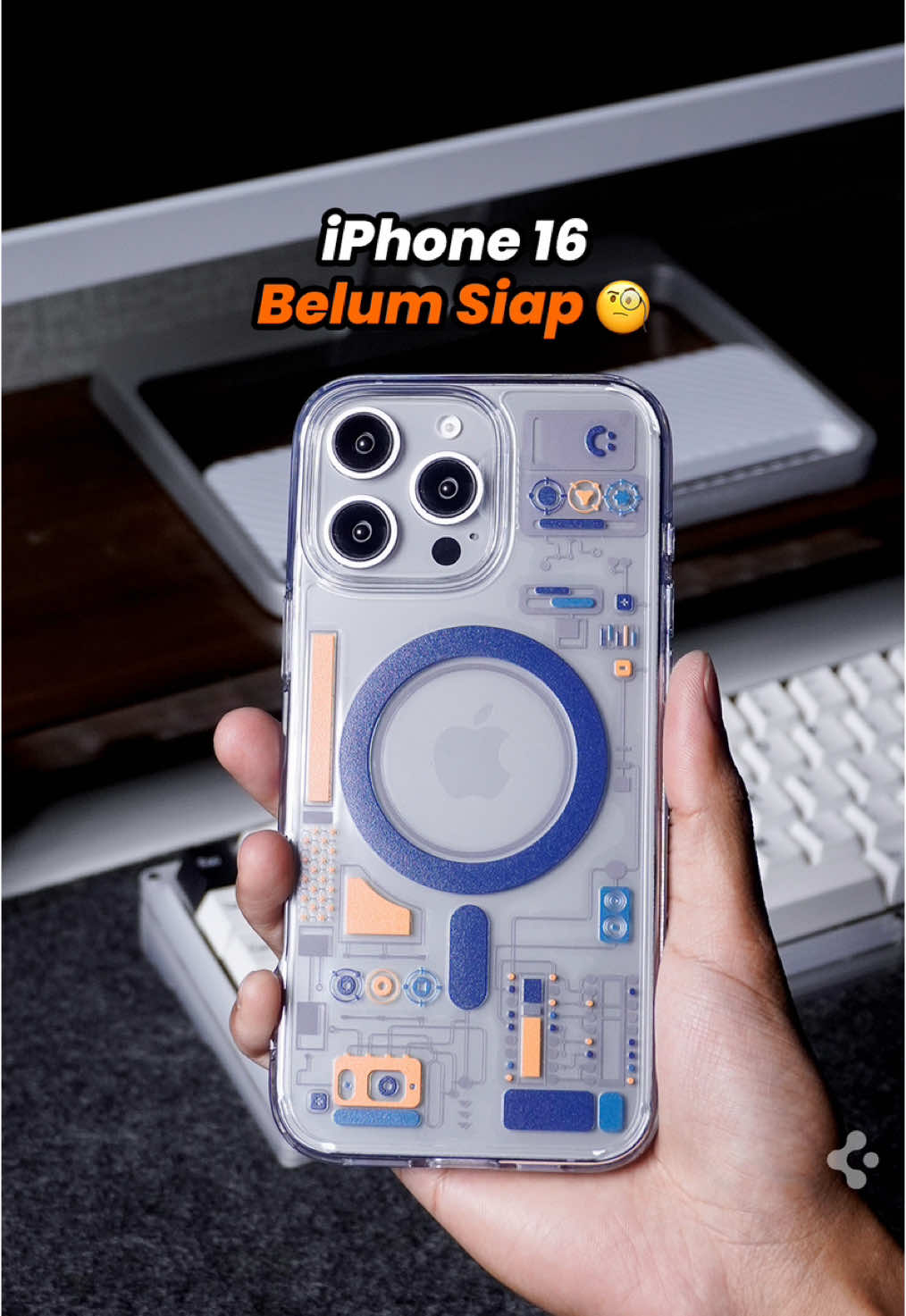 Udah nyiapin case, TG, bahkan sampek jual hp lama buat siap siap beli kalau iPhone 16 ready di Indo, ehhh kok sampek sekarang masih simpang siur kabarnya 🥹 #spigen #caseiphone16 #spigencase #caseaesthetic 