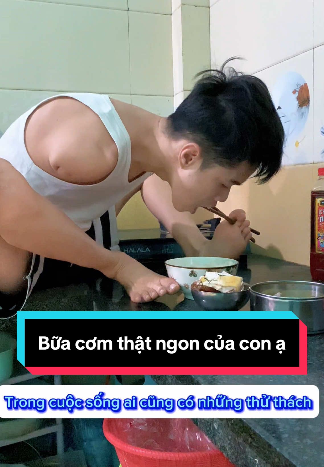 Bữa cơm thật ngon của con ạ #hanhkhongtaylive #hohuuhanh #nhuthaihoa 