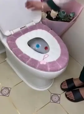 Lót Bồn Cầu Nỉ Bông, Miếng Đệm Lót Bồn Cầu Hình Tròn Bằng Nỉ Siêu Mềm, Giữ Ấm Mùa Đông ##lotboncauni##dungcutienich##NgQ##xuhuong