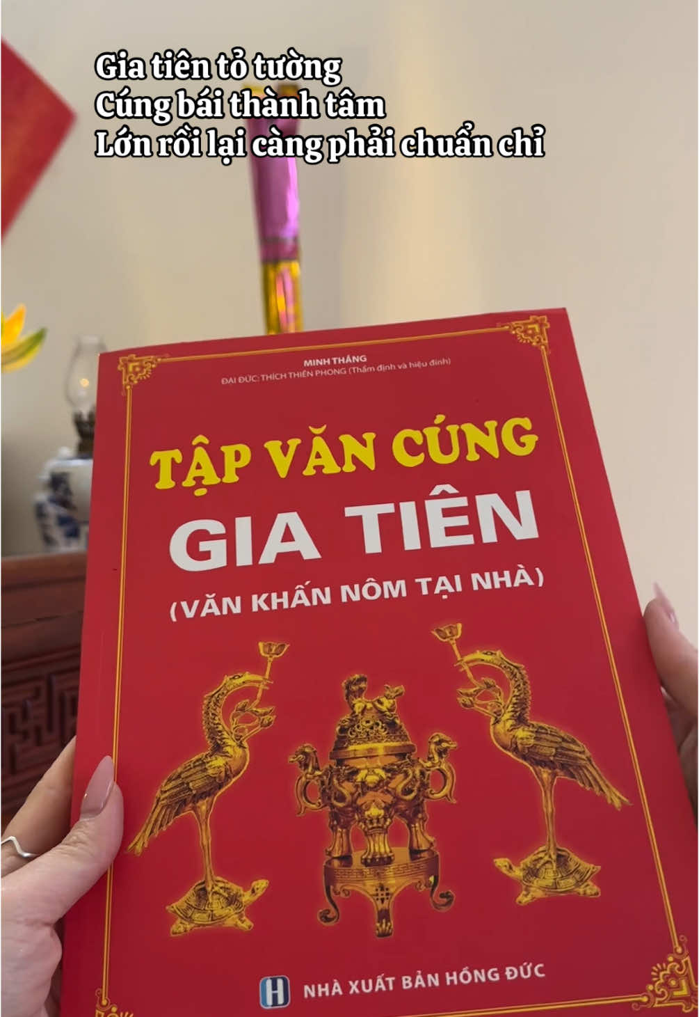 Để trên ban cứ đúng ngày nào mở ngày đó. Chuẩn chỉ #viral #xuhuong #vankhannom #TikTokShopTet #SamTetBaoVui 