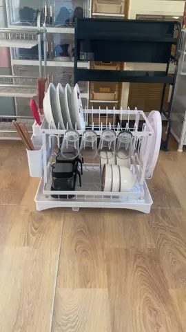 Kệ Để Chén Bát Đĩa Thép Carbon Không Rỉ Có Khay Và Lỗ Thoát Nước#xuhuong #thinhhanh #giadungtienich 