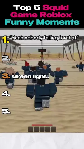 Top 5 Funniest Roblox Squid Game Moments #top5 #squidgame #roblox #fyp #creatorsearchinsights 