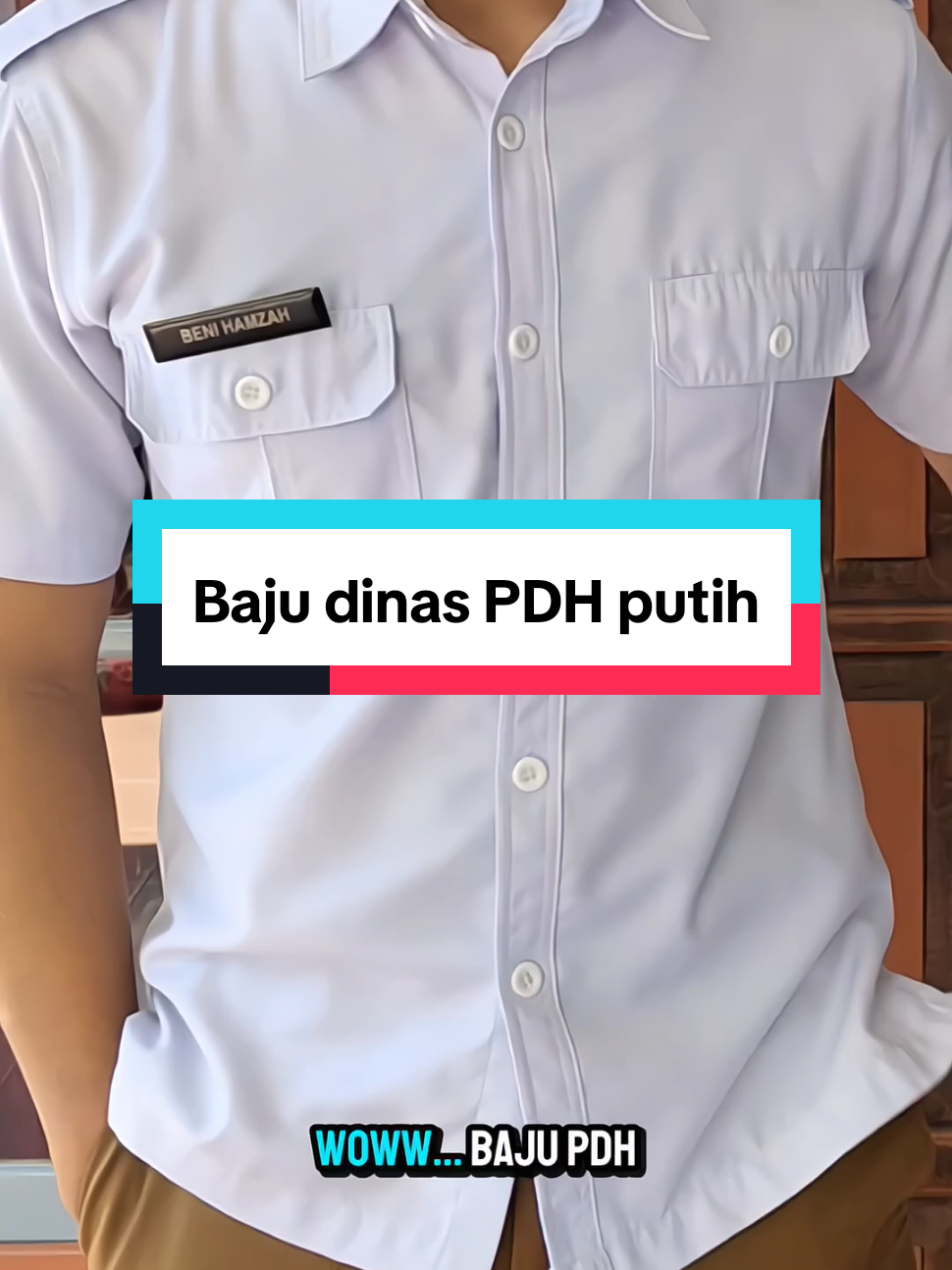 baju pdh putih kualitas pejabat harga merakyat🫵😍 #bajupdh #seragampdh #pdhputih #bajudinas 
