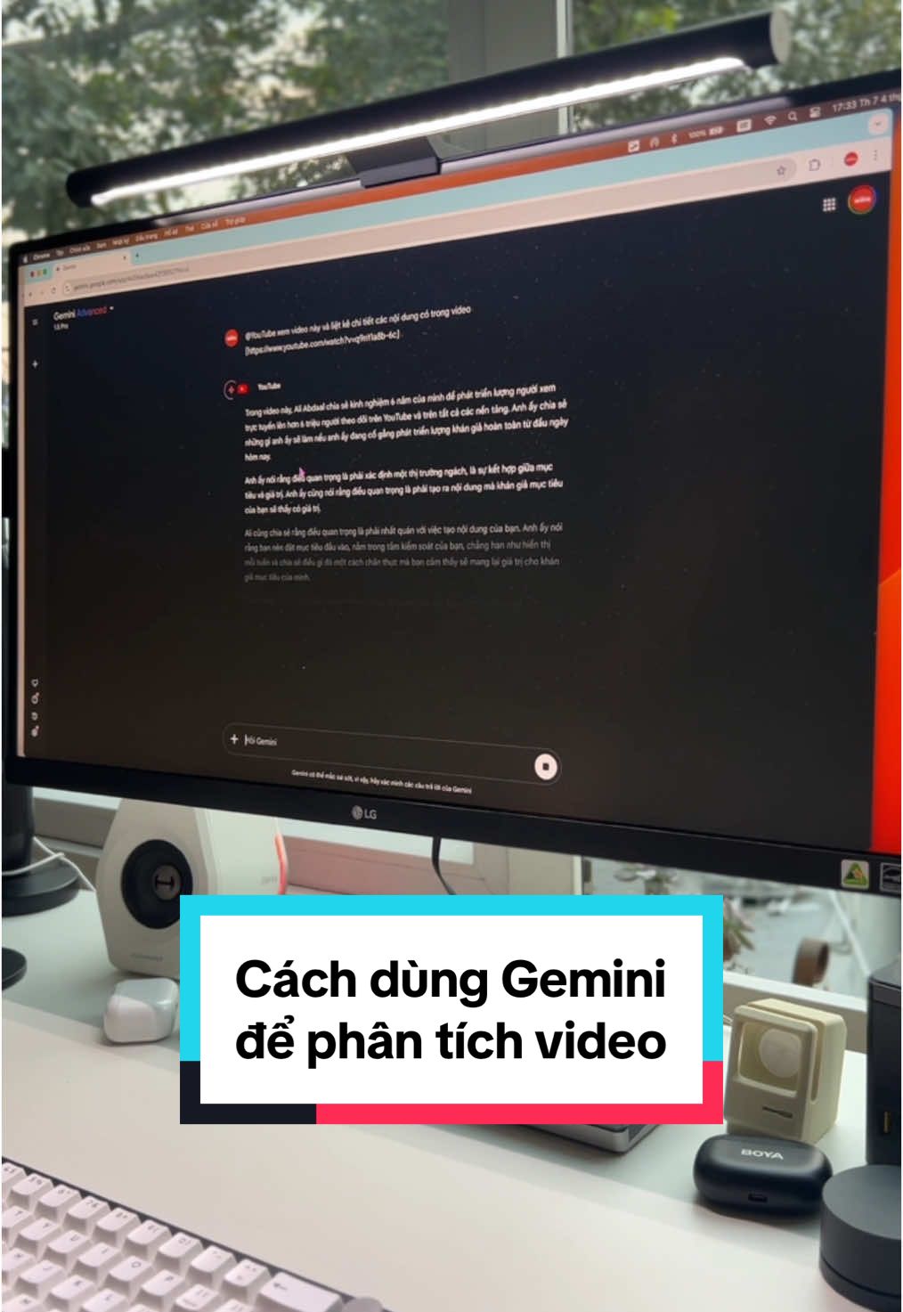Cách dùng Gemini để phân tích Video và tạo kịch bản dựa trên nội dung đó. #gemini  #csetupsvn  #desksetup  #tips 