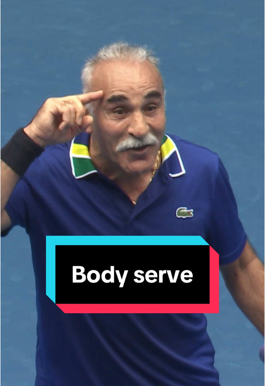 Don’t mess with Mansour Bahrami 🙅 #tennis #funny #bahrami #rulebenders #mcenroe 