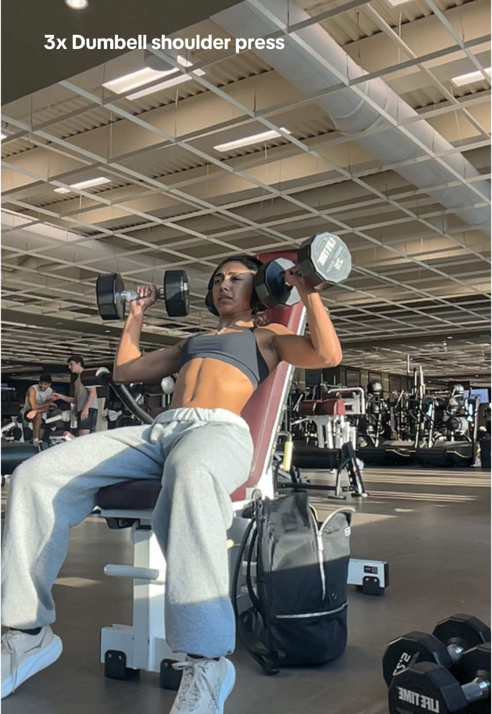 starting to LOVE training shoulders. Try this workout and lmk how it goes! #gym #GymTok #gymmotivation #biceps #bicep #bicepvein #bicepsvein #bicepcurl #hammercurls #shoulders #shoulderworkout #bicepworkouts #lateralraises #shoulderpress #fypシ #fypシ゚viral #foryoupage #easyworkout #workoutroutine #workouts 