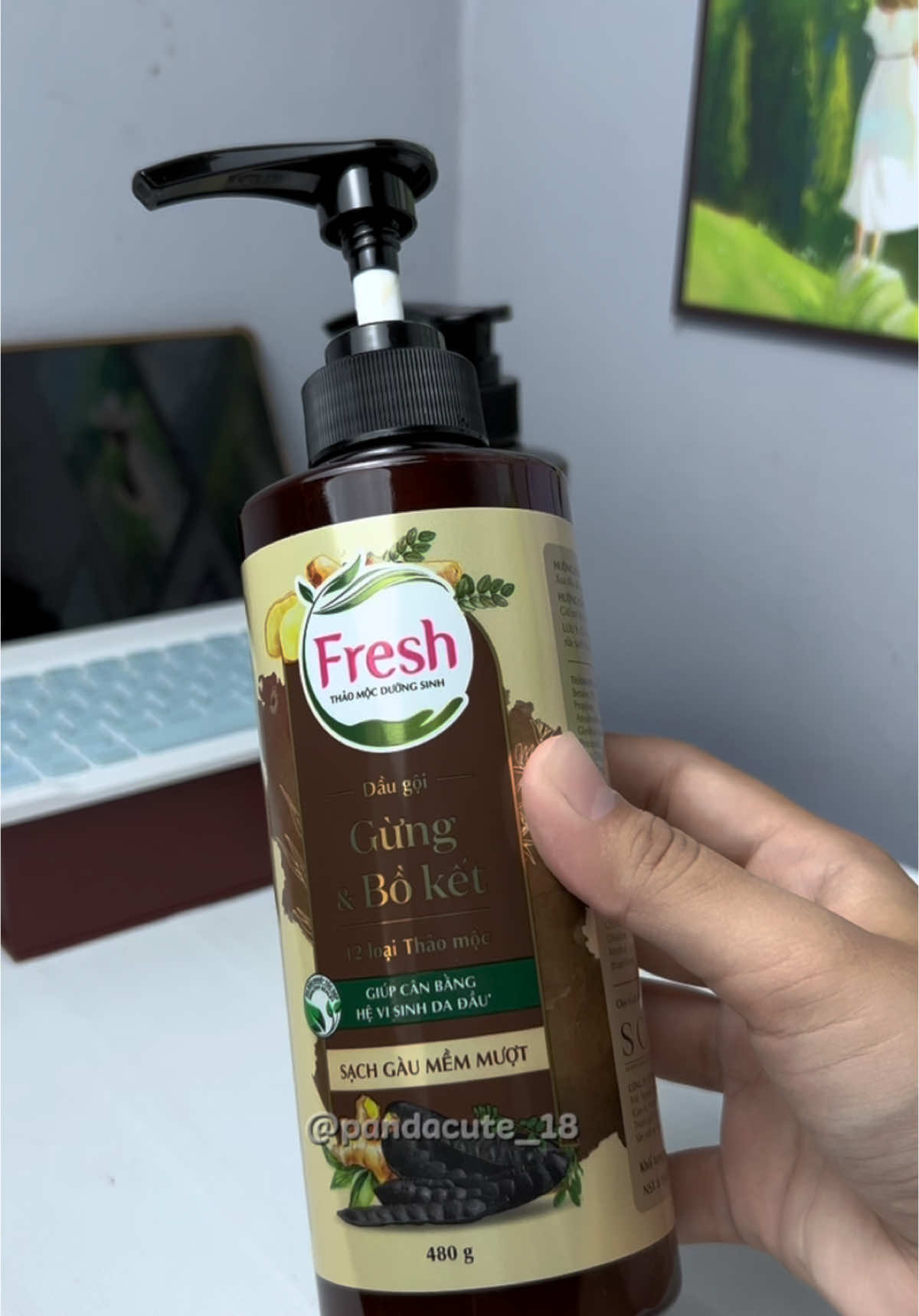 Dầu gội thảo mộc sạch gàu mềm tóc của Fresh #pandacute_18 #vzone #fresh #daugoithaomoc #daugoifresh #thaomocduongsinh #haircare #xh #viral 