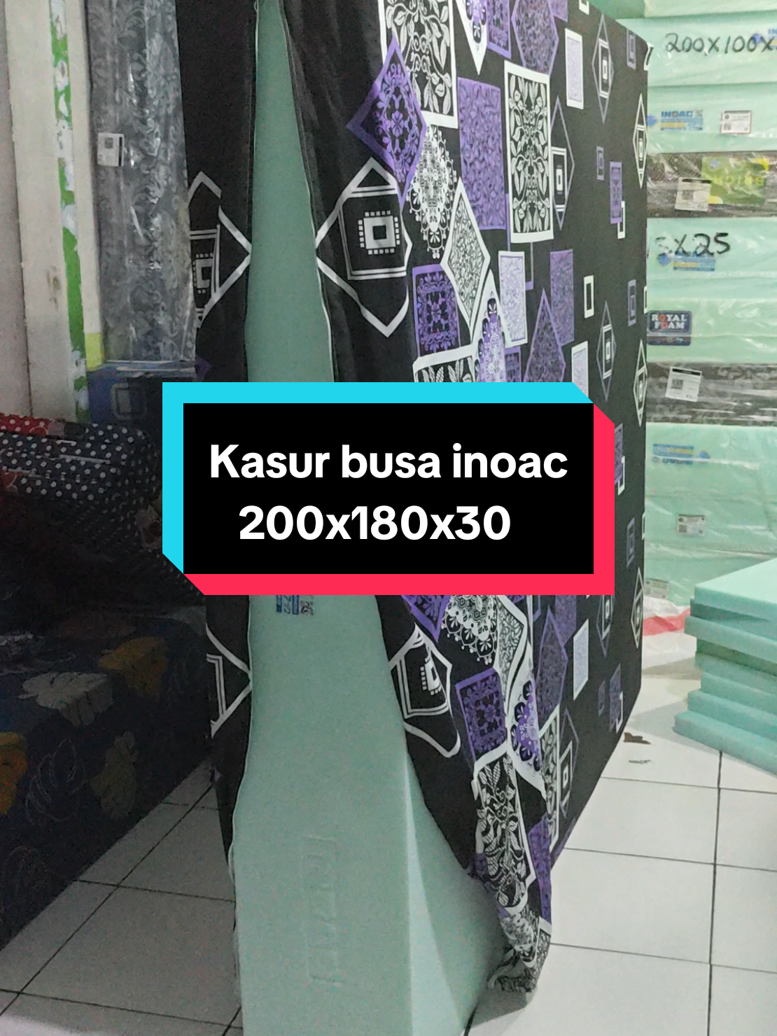 kasur busa inoac ukuran 200x180x30 eon d23 #busainoac #kasurbusainoac #azriljayafoaminoac 