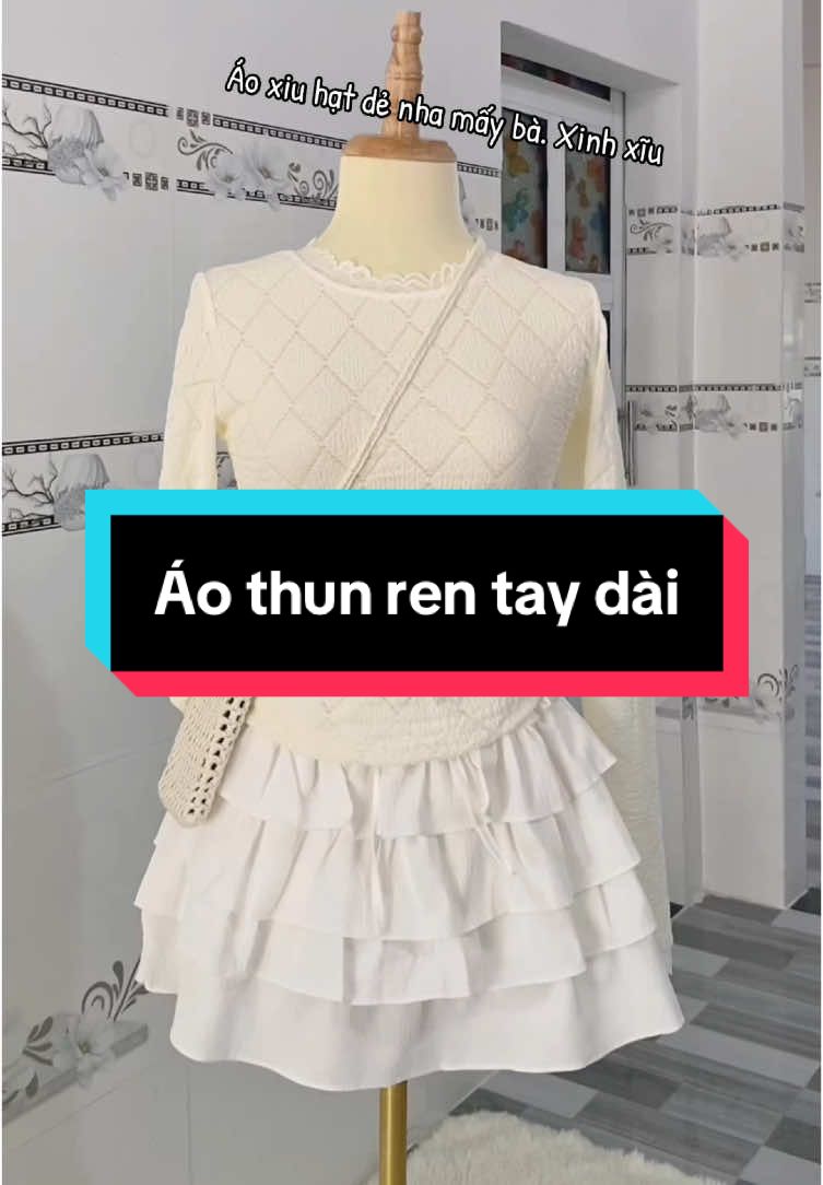 (ẢNH LOẠI 1)Áo thun ren xốp hoa phối ren mỏng nhẹ tay dài có BIGSIZE nha mấy nàng #thoitrangnu #review #xuhuong #aothunnu #aokieu #aotaydai #aophoiren 
