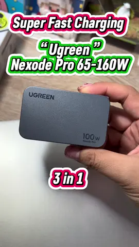 หัวชาร์จ Ugreen หัวชาร์จไว Super fast charging 3 พอร์ต มีระบบป้องกันการลัดวงจร น้ำหนักเบา พกพาง่าย #ugreen #usbc #typec #100w 