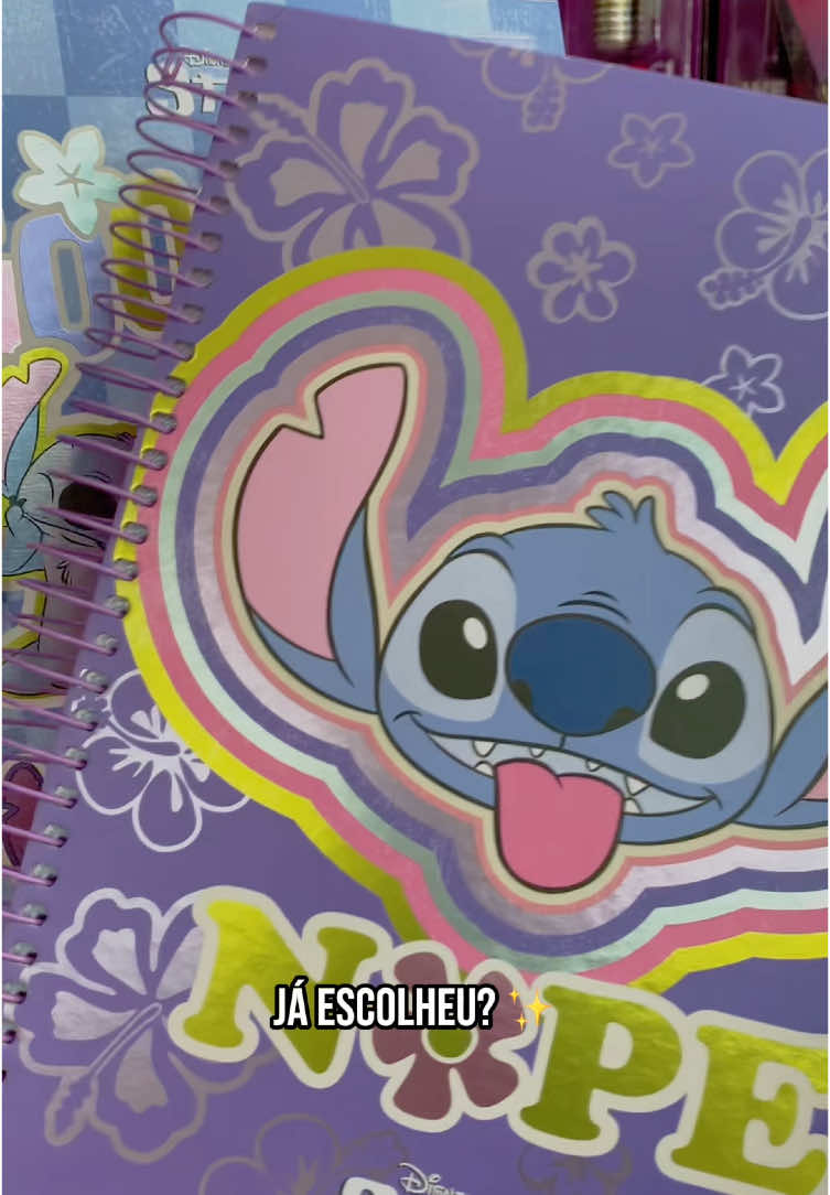 Cadernos de matéria do Stitch 🐝💛 #papelaria #presentes #ananindeua #belem #lettering #bujo #brushlettering #fy #fyp 