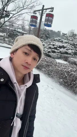 Snowy day in Namsangol Hanok Village 🥶🧤❄️🧣 #fyp #fypシ #foryou #foryourpage #seoul #snow #foryoupage 