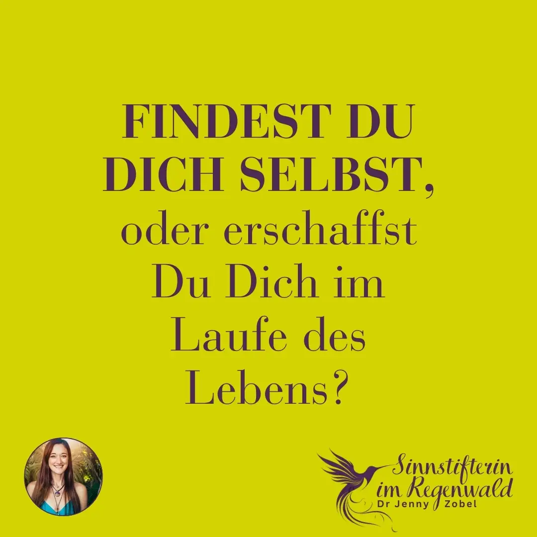 Das ist wirklich spannend... ich glaube tatsächlich es ist eine Kombination aus BEIDEM. Es gab da einen Moment in meiner Vergangenheit - da hab ich entschieden wer ich fortan sein will... vor allem als Mensch... und dann viele Momente später habe ich auch gelernt wer ich überhaupt bin... wie war es bei Dir?