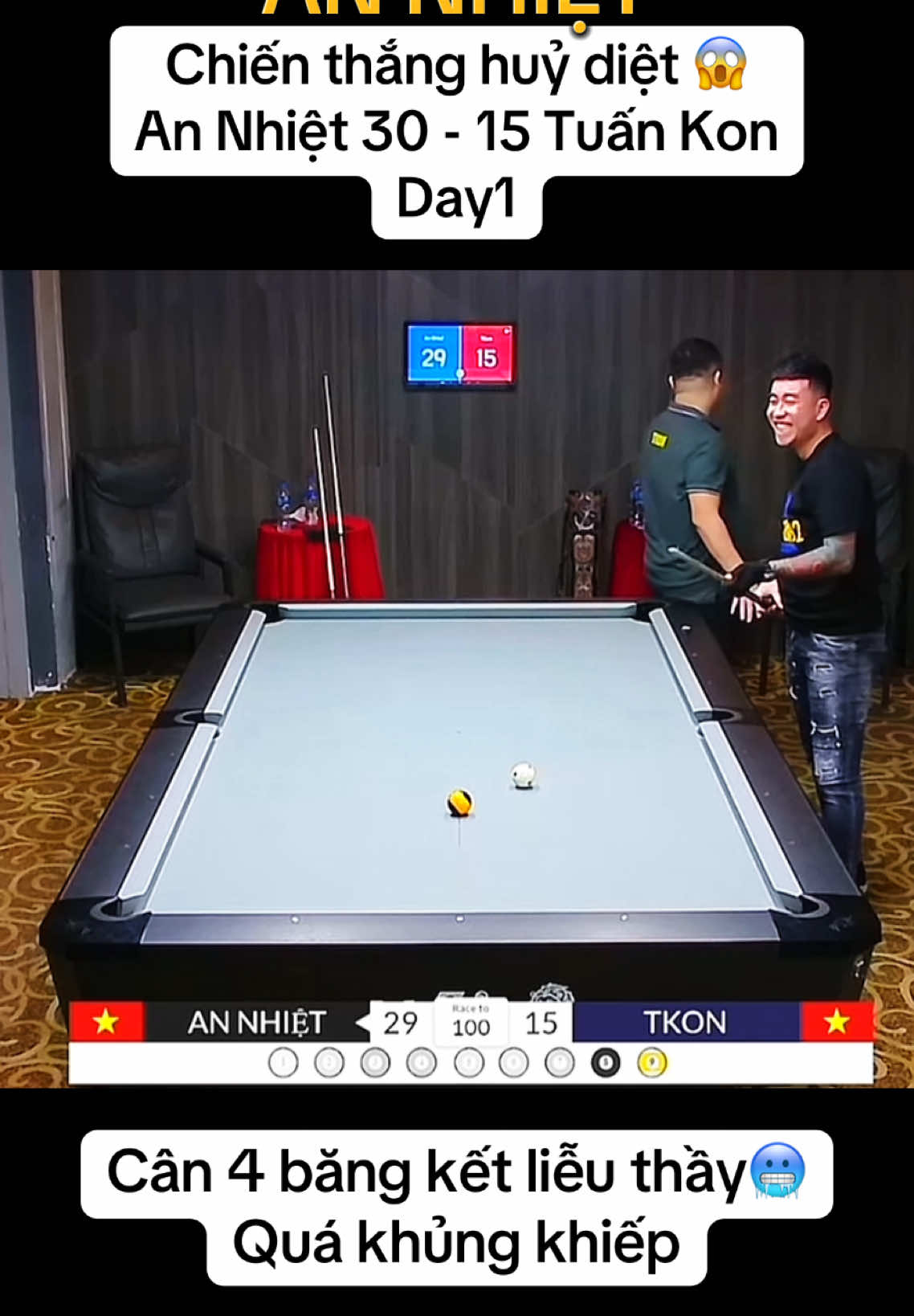 Idol khét quá 🔥 Mất thầy anh em ạ 🥶 #tkon_billiarss #annhietbilliards #billiards #pool9ball #xuhuong #thinhhanh 