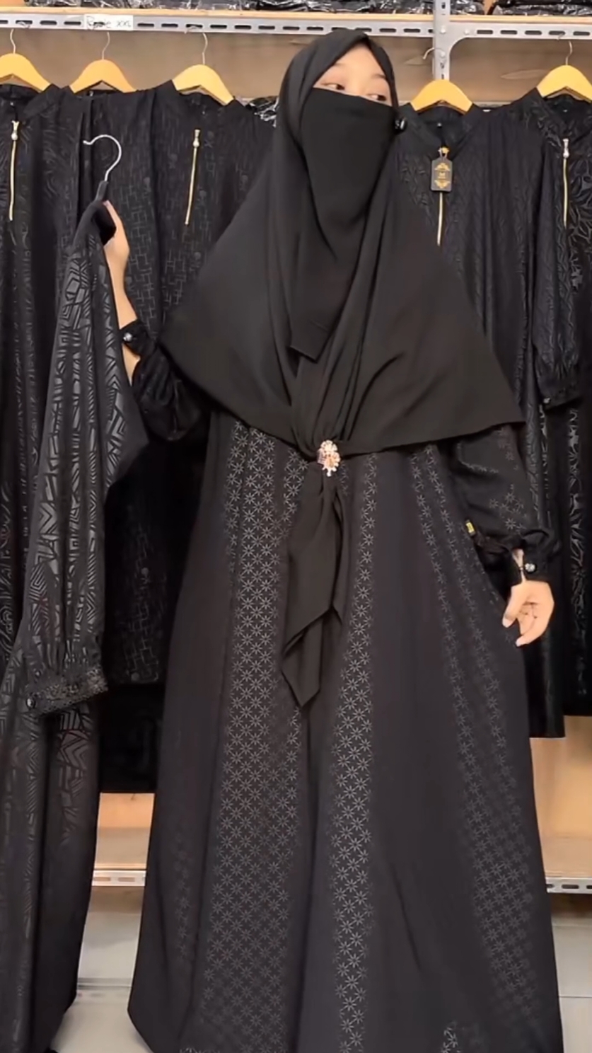 Abaya Embos Basic Star forzaleta forzaleta exclusif Lembut#fyp #foryou #setelanwanita #racuntiktok 