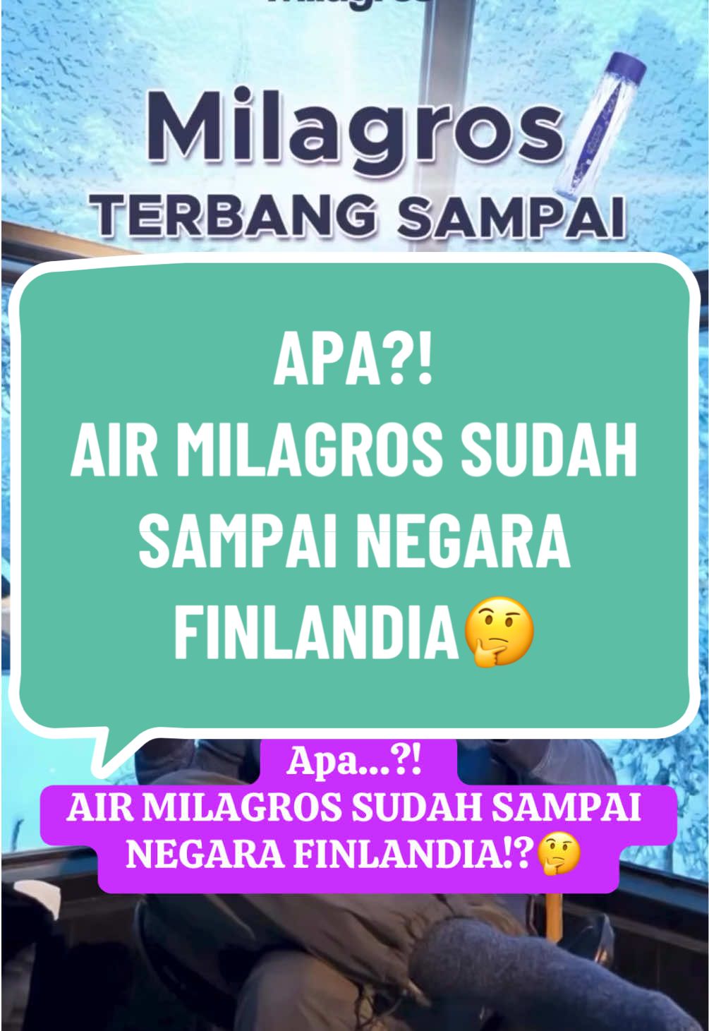 Air milagros sudah sampai negara FINLANDIA!!??. Ada cerita yang sangat menarik kenapa beliau bisa sampe cinta dengan air milagros. Yang pengen tau segera komen di bawah ya..👌 #tungdesemwaringin #crazyrich #sukses #airmilagros #finlandia #indonesia 