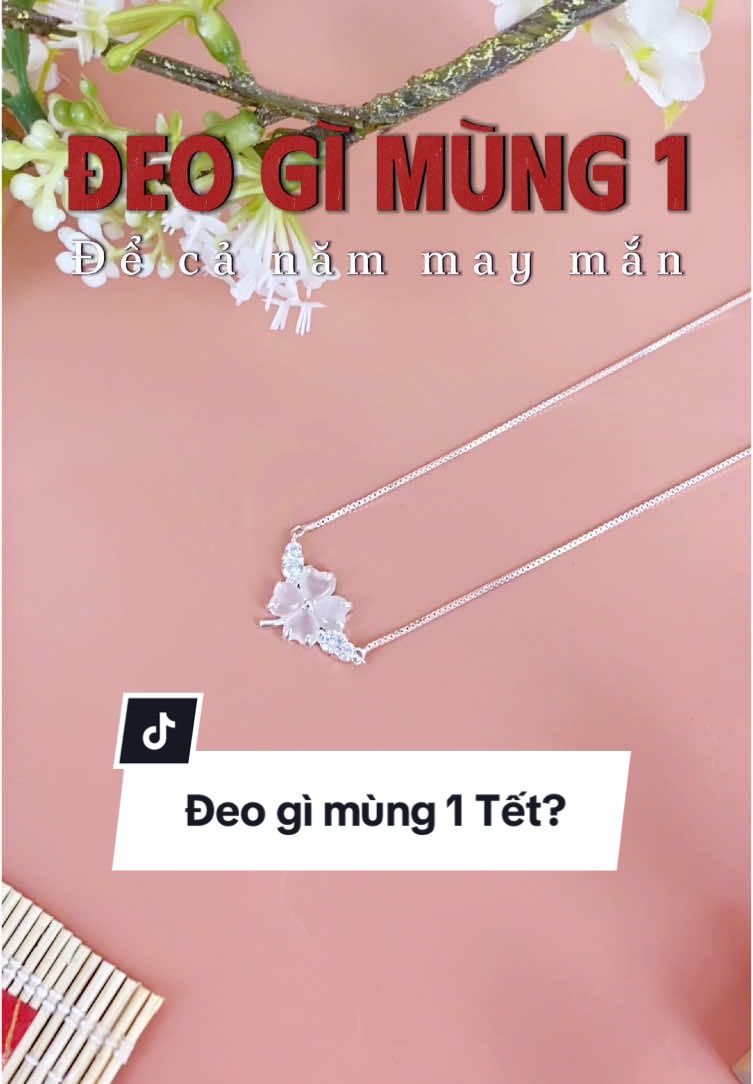 Các nàng đã chọn được trang sức diện Tết chưa, nếu chưa thì tham khảo ngay em dây chuyền này nha #helino #trangsucbac #viral #xuhuong #trangsuc #ht #têt 