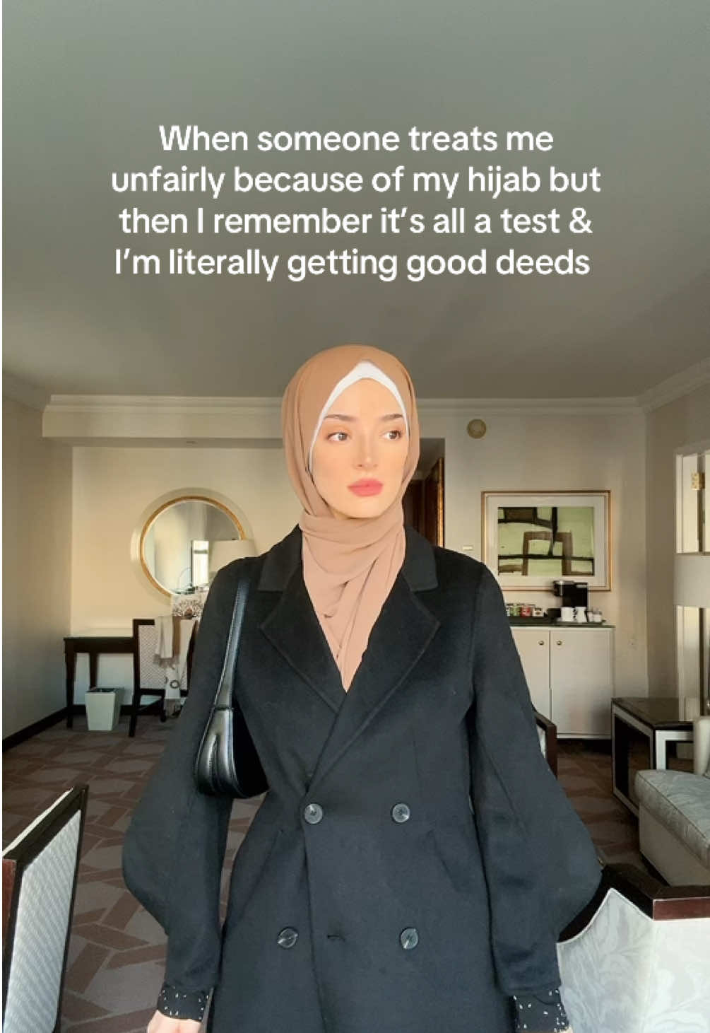 Every hardship you endure with patience raises your rank, erases sins and blesses you with good deeds 💓 #hijab #muslimtiktok 