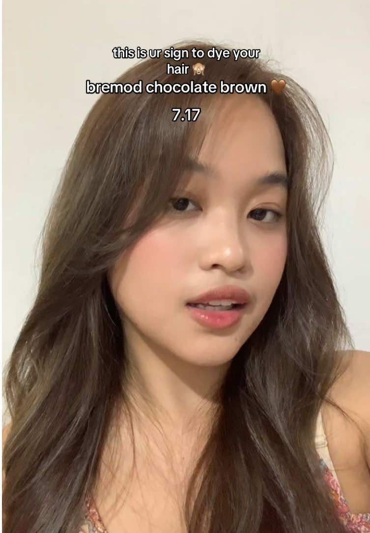 sign na this 😜  #bremod #bremodhaircolor #diyhaircolor #nobleach #chocolatebrown #dyedhair 